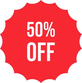 Fifty Percent Off Discount Icon